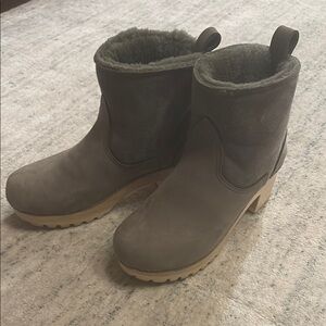 No. 6 Women's Grey Ankle Boots Clogs
